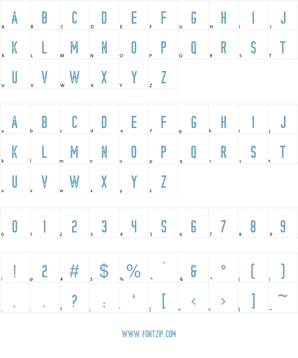 KONGO STAMP Font Character